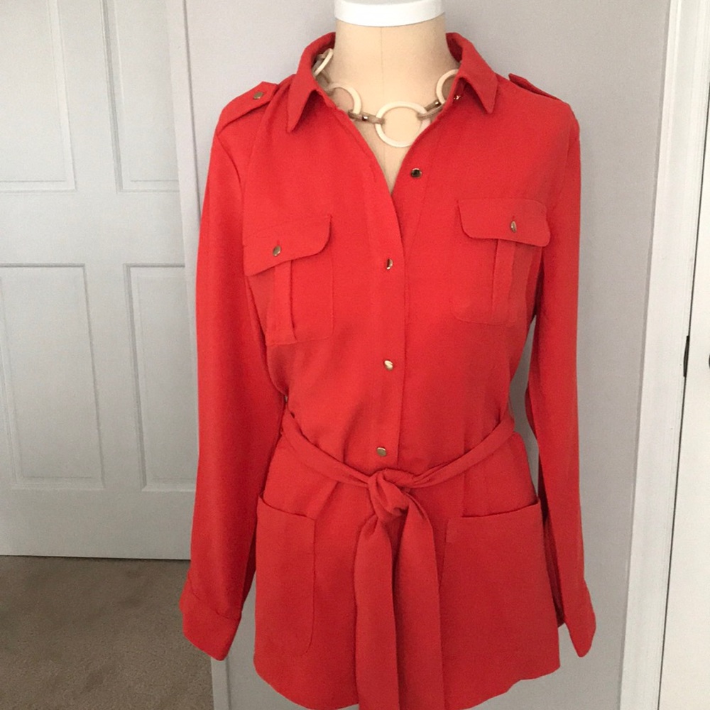 Chico’s - Cold-Shoulder Utility Jacket. SALE🌸